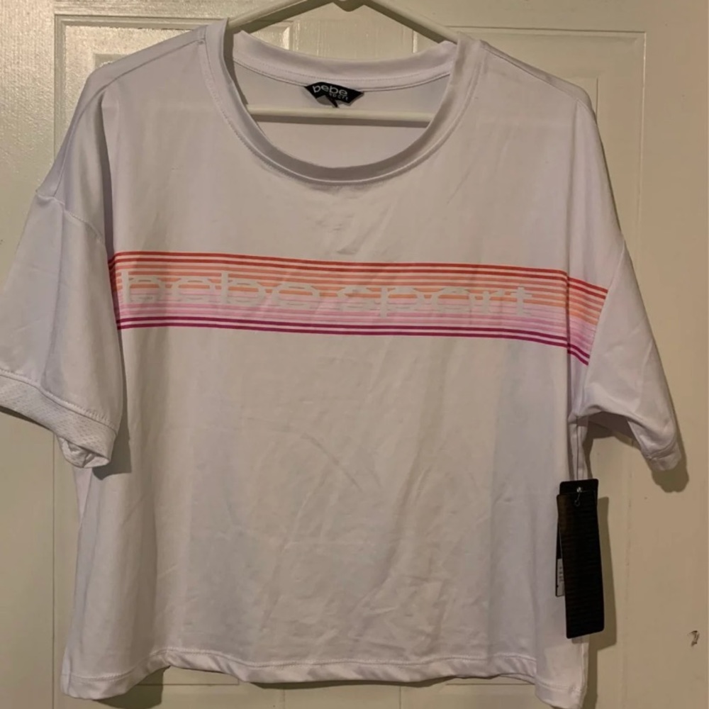 Women's Bebe Sport Tee Shirt Top-